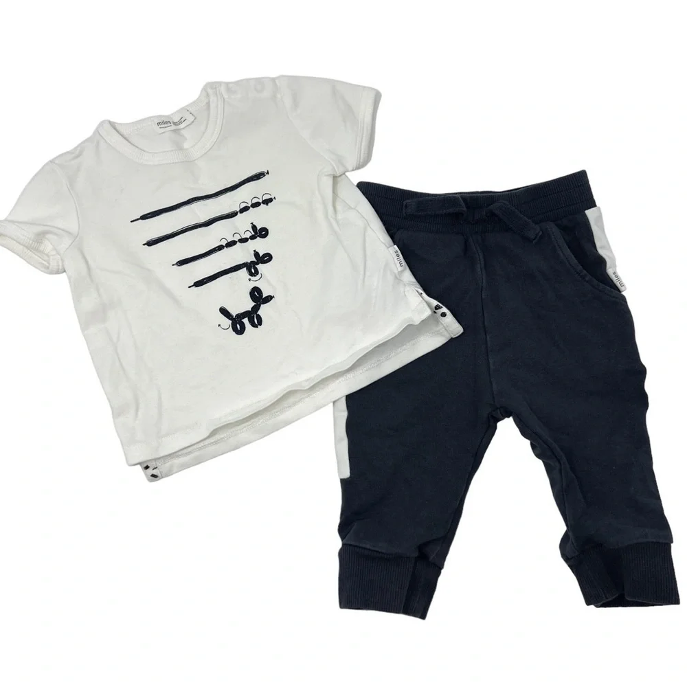 Miles The Label Balloon Dog Shirt and Pants Kids Set
